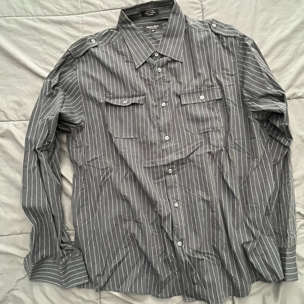 Mens Button Up Shirt Eighty Eight XL